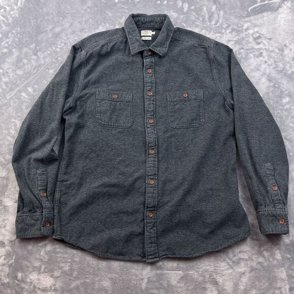 Faherty  Shirt Men's Size Large Blue  Alpine Flannel Button Up Long Sleeve - Picture 1 of 10